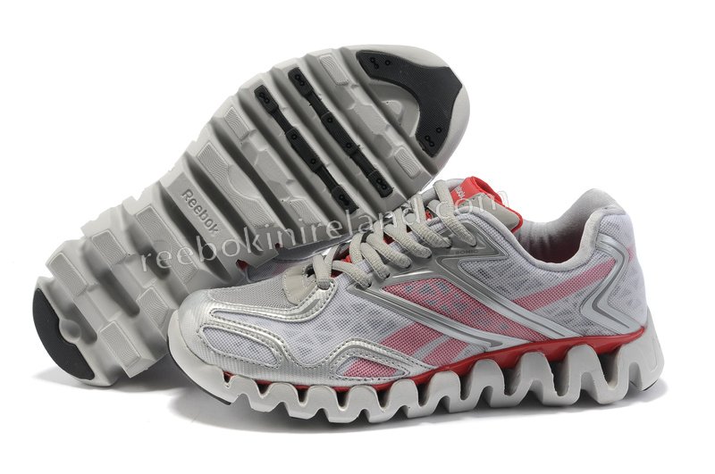 2015 Reebok Zigtech femmes Chaussures de course Gris Rouge - acheter chaussure reebok