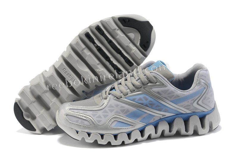 2015 Reebok Zigtech femmes chaussures de course gris bleu - reebok baskets reebok