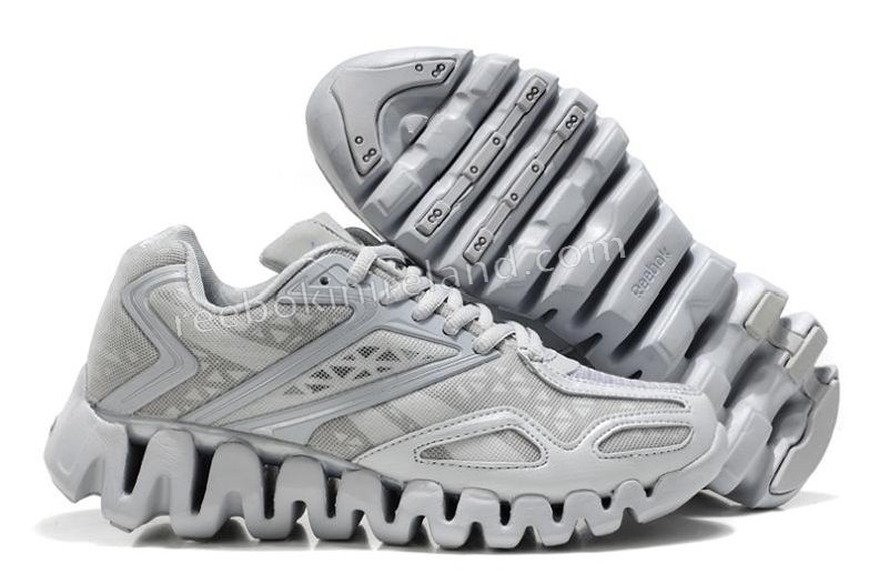 Reebok Femmes ZigSonic Chaussures de course Gris Argent La vente en gros